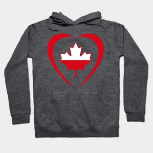 Polish Canadian Multinational Patriot Flag Series (Heart) Hoodie